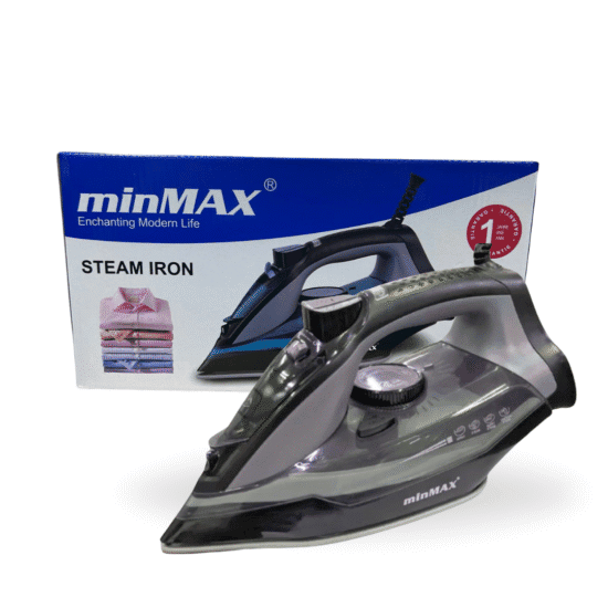 PLANCHA FERRO ELETRICO MINMAX - PRETO RESERVATORIO DE AGUA 360ML 200/240V 50/60HZ