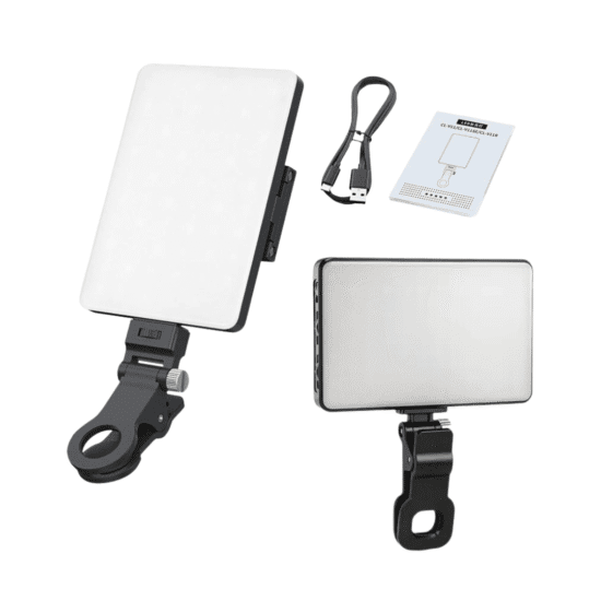 12 LUZ LED PORTATIL P/ SELFIE C/ TELA LCD