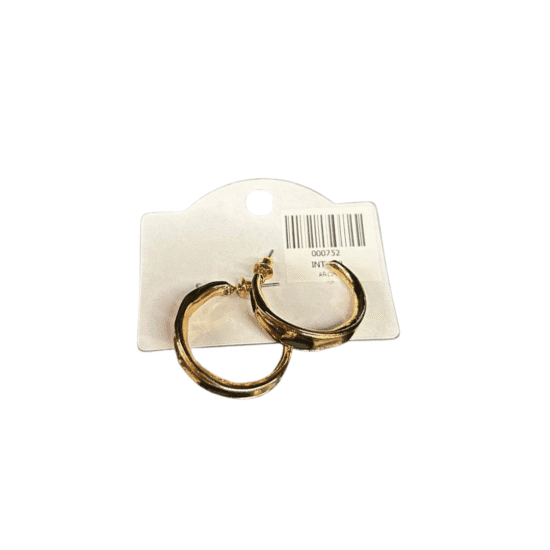 AROS - BIJU (23) BRINCO NW DOURADO ARGOLA DOBRADA 0023