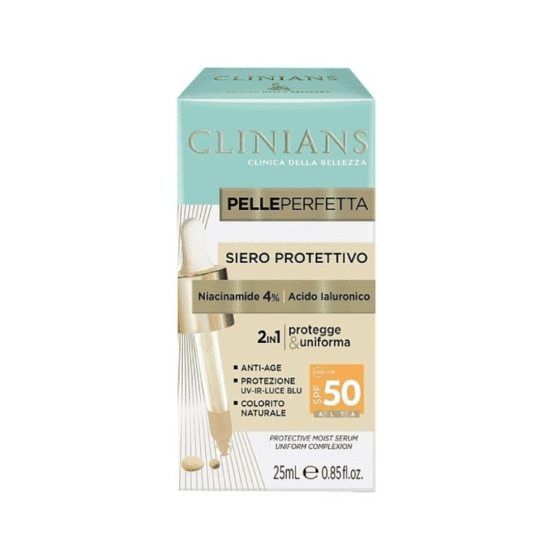 COSMETICOS (32) SÉRUM PROTETOR ANTI-RUGAS CLINIANS PELLEPERFETTA SPF50+