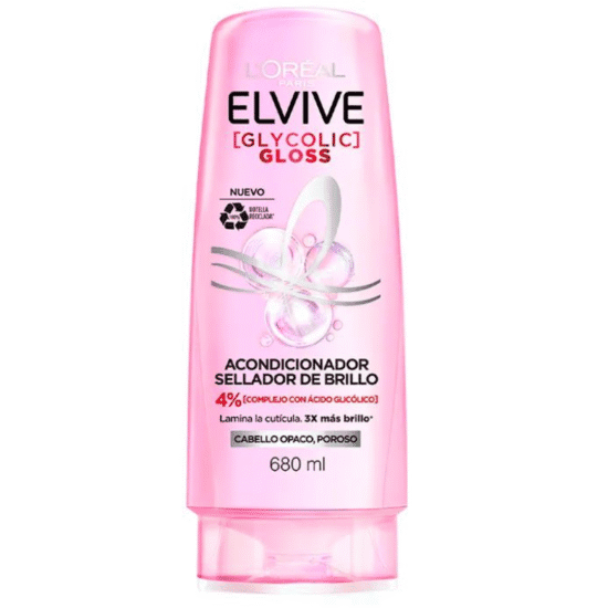 COSMETICOS (66) ELVIVE GLYCOLIC GLOSS CONDICIONADOR 680ML