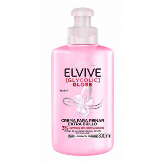 COSMETICOS (69) ELVIVE GLYCOLIC GLOSS CREME PARA PENTEAR 300ML