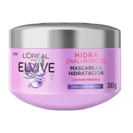 COSMETICOS (77) ELVIVE TRATAMENTO HIDRA HIALURÔNICO MÁSC. HIDRAT. 300ML