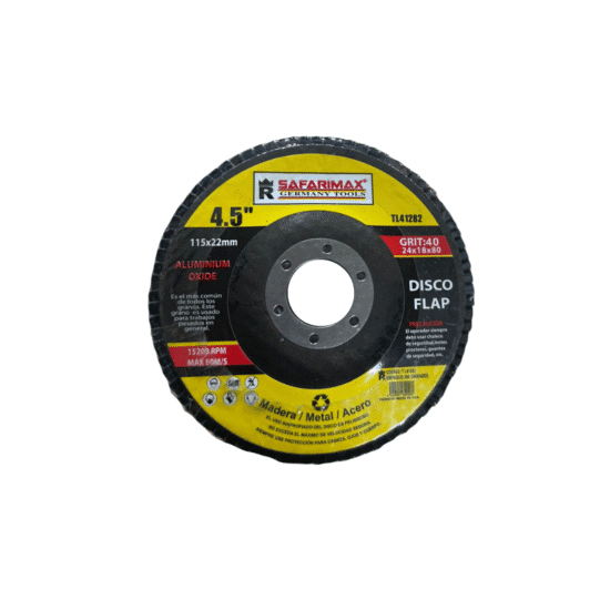 ROPAS (18) DISCO FLAP AZUL 115MM X 40G SAFARMAX