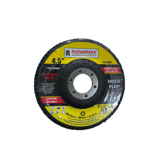 ROPAS (19) DISCO FLAP AZUL 115MM X 60GR SAFARIMAX