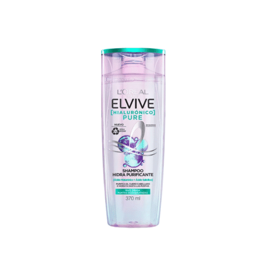 perfumes ELVIVE PURE SHAMPOO HIDRA HIALURÔNICO 370ML