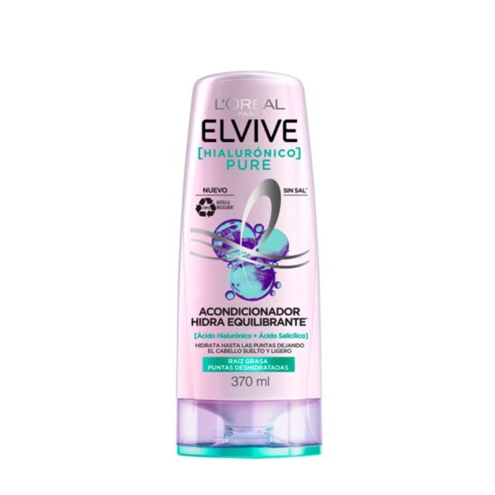 elvive-pure-acond-hidra-hialuronic-370-unica ELVIVE PURE HIDRA HIALURÔNICO CONDICIONADOR 370ML