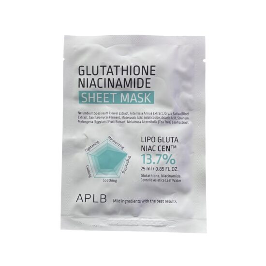WhatsApp Image 2026-07-27 at 11.08.04 AM APLB GLUTATHIONE NIACINAMIDE SHEET MASK 1P-25ML